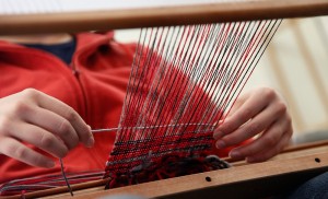 weaving on a rigid heddle loom