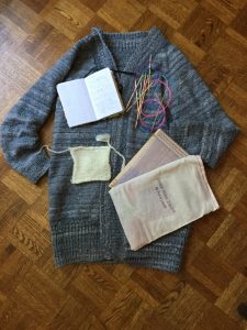 Sweater with samples